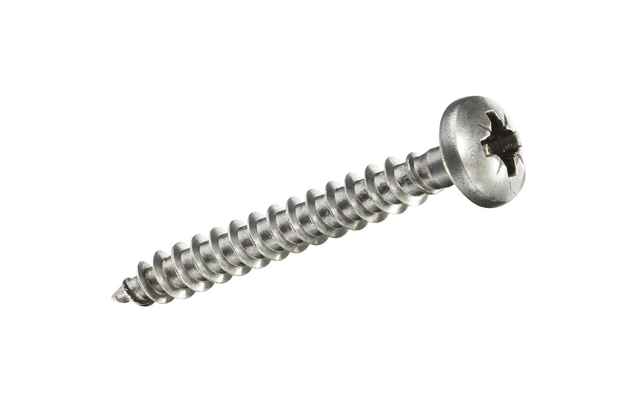 Ftm Krafter Spanplattenschrauben – Ø 4 × 25 mm, Linsenkopf, Pozidriv, Edelstahl, 8 Stk.