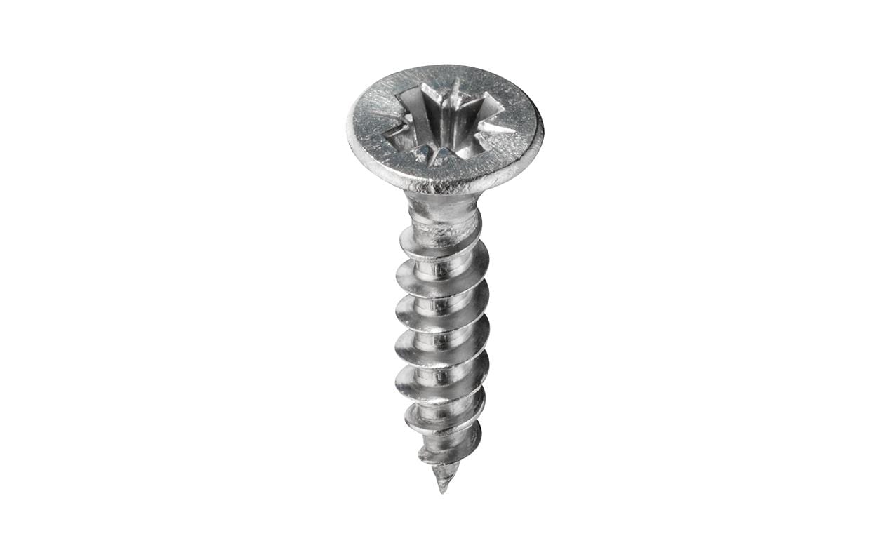 Ftm Spanplattenschrauben – Ø 3 × 20 mm, Senkkopf Pozidriv, Edelstahl, 12 Stk.