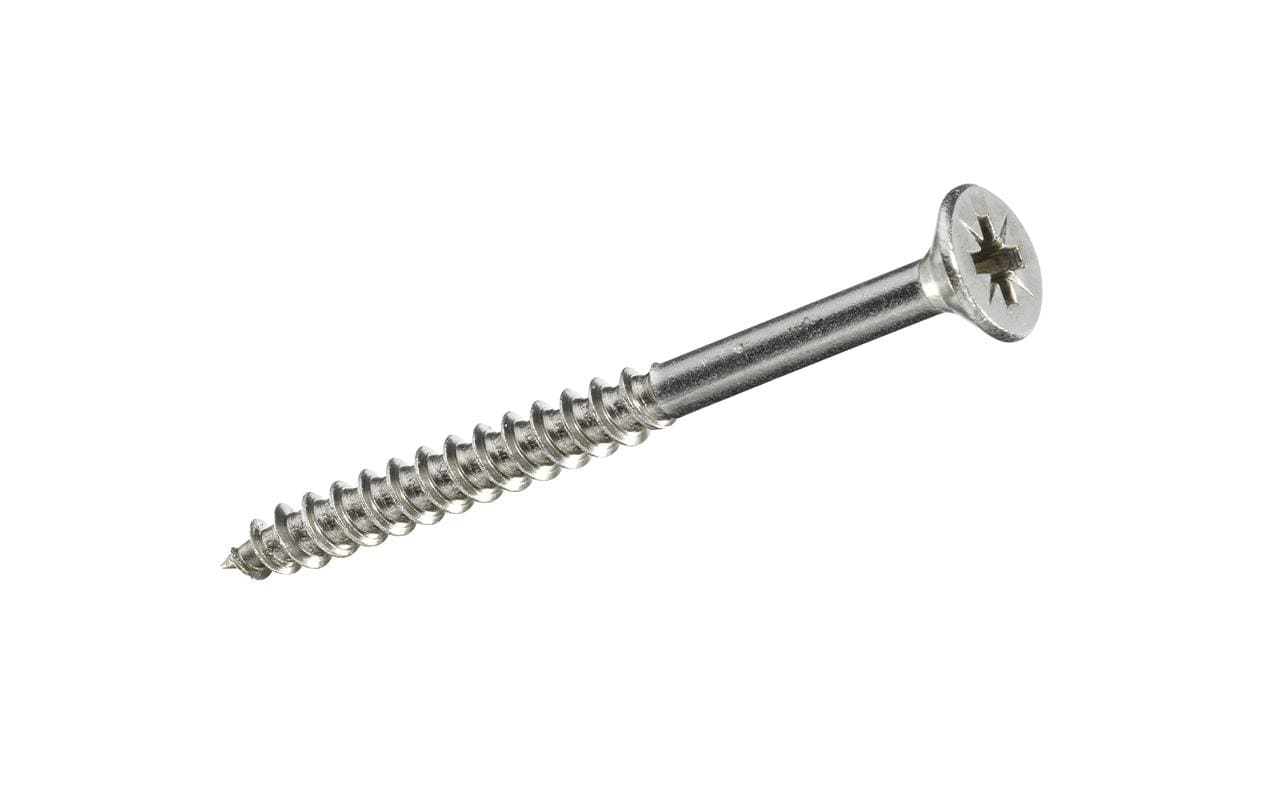 Ftm Krafter Spanplattenschrauben – Ø 4,5 × 50 mm, Senkkopf Pozidriv, Teilgewinde, Edelstahl, 6 Stk.