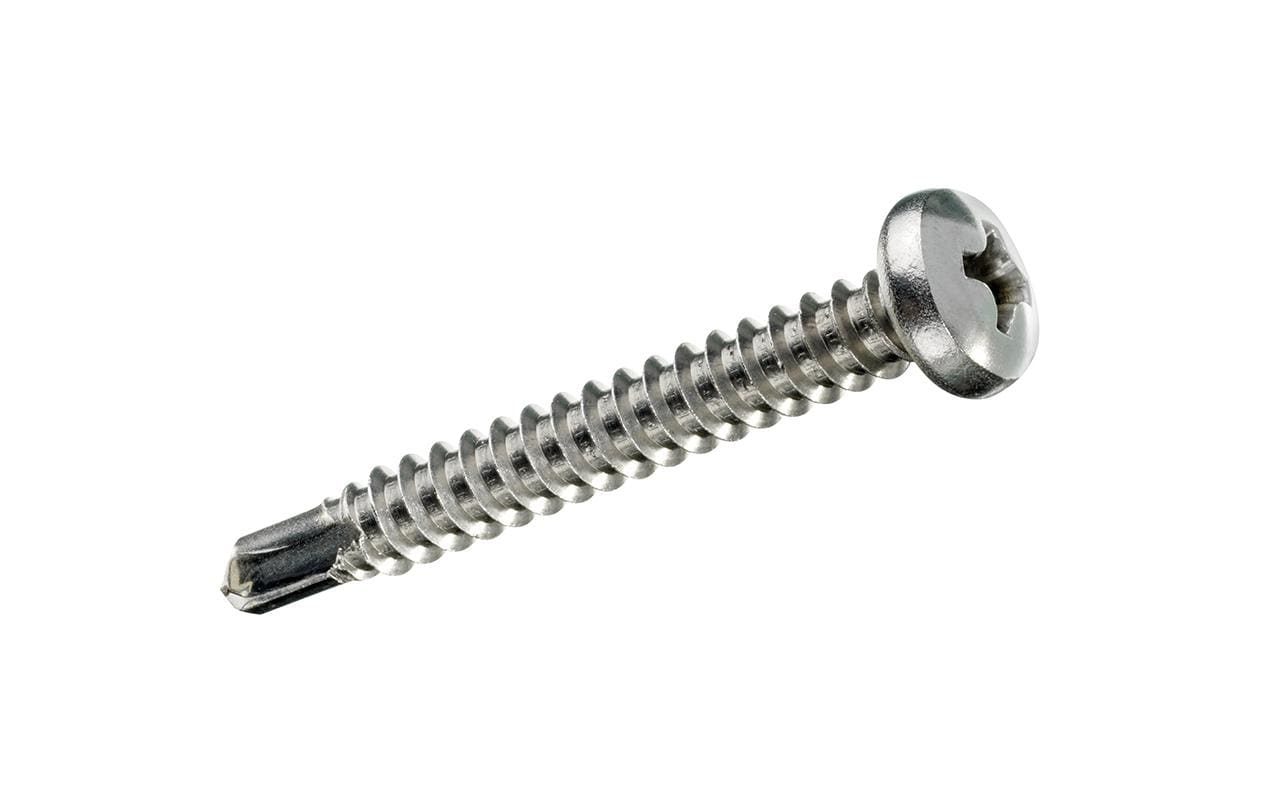 Ftm Selbstbohrschrauben – Ø 6,3 × 25 mm, Linsenkopf Phillips (PH), Teilgewinde, Stahl, verzinkt, 8 Stk.