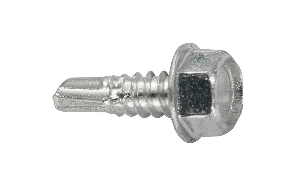 Ftm Krafter Selbstbohrschrauben – Ø 5,4 × 25 mm, Sechskantkopf, Aussensechskant, Teilgewinde, Stahl, verzinkt, 6 Stk