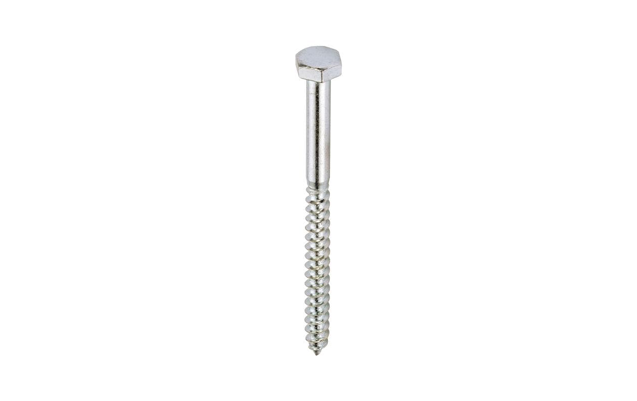 Ftm Krafter Holzschrauben Teilgewinde – Ø 5 × 40 mm, Sechskantkopf, Aussensechskant, Edelstahl, 4 Stk.