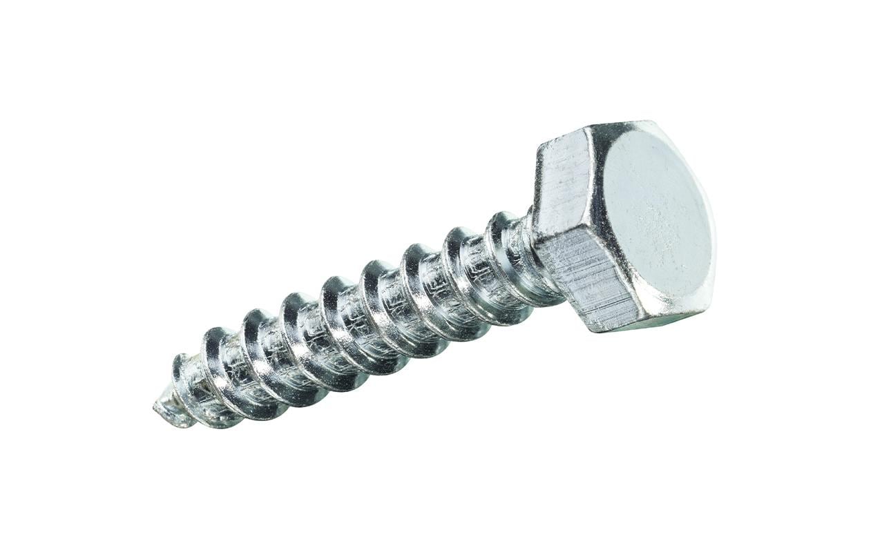 Ftm Krafter Holzschrauben Vollgewinde – Sechskantkopf, Aussensechskant, Ø 5 × 30 mm, Stahl, verzinkt, 12 Stk.