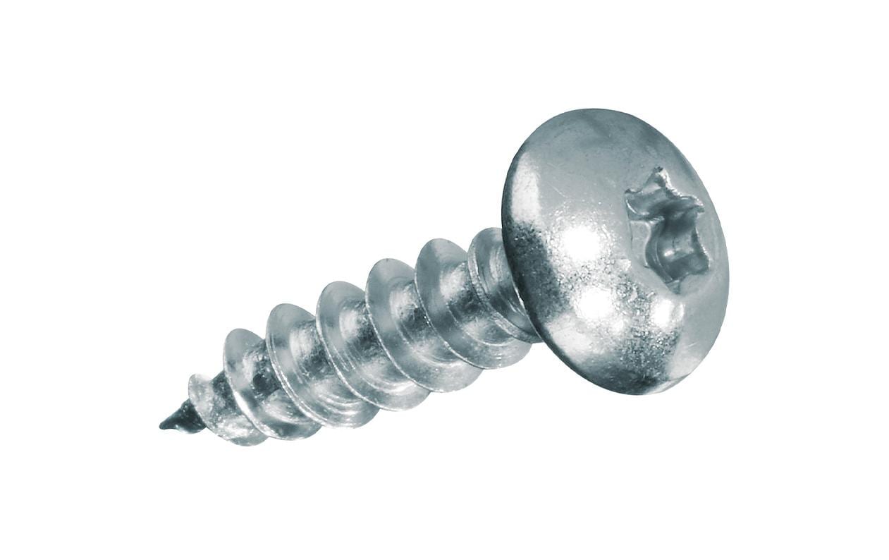 Ftm Spanplattenschrauben Vollgewinde Ø 4 × 40 mm – Linsenkopf, Torx, Stahl, verzinkt, Blau, 14 Stk.