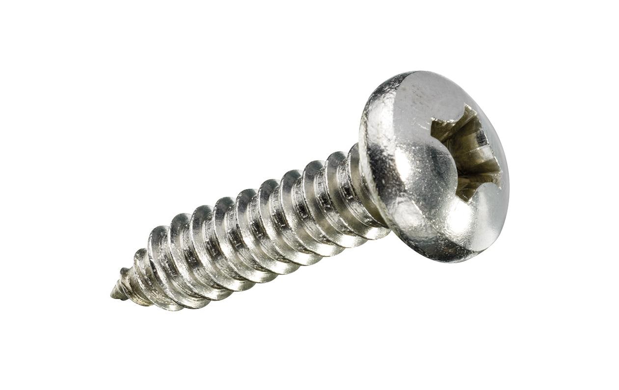 Ftm Krafter Blechschrauben – Ø 4,2 × 19 mm, Linsenkopf Phillips (PH), Vollgewinde, Edelstahl, 10 Stk.