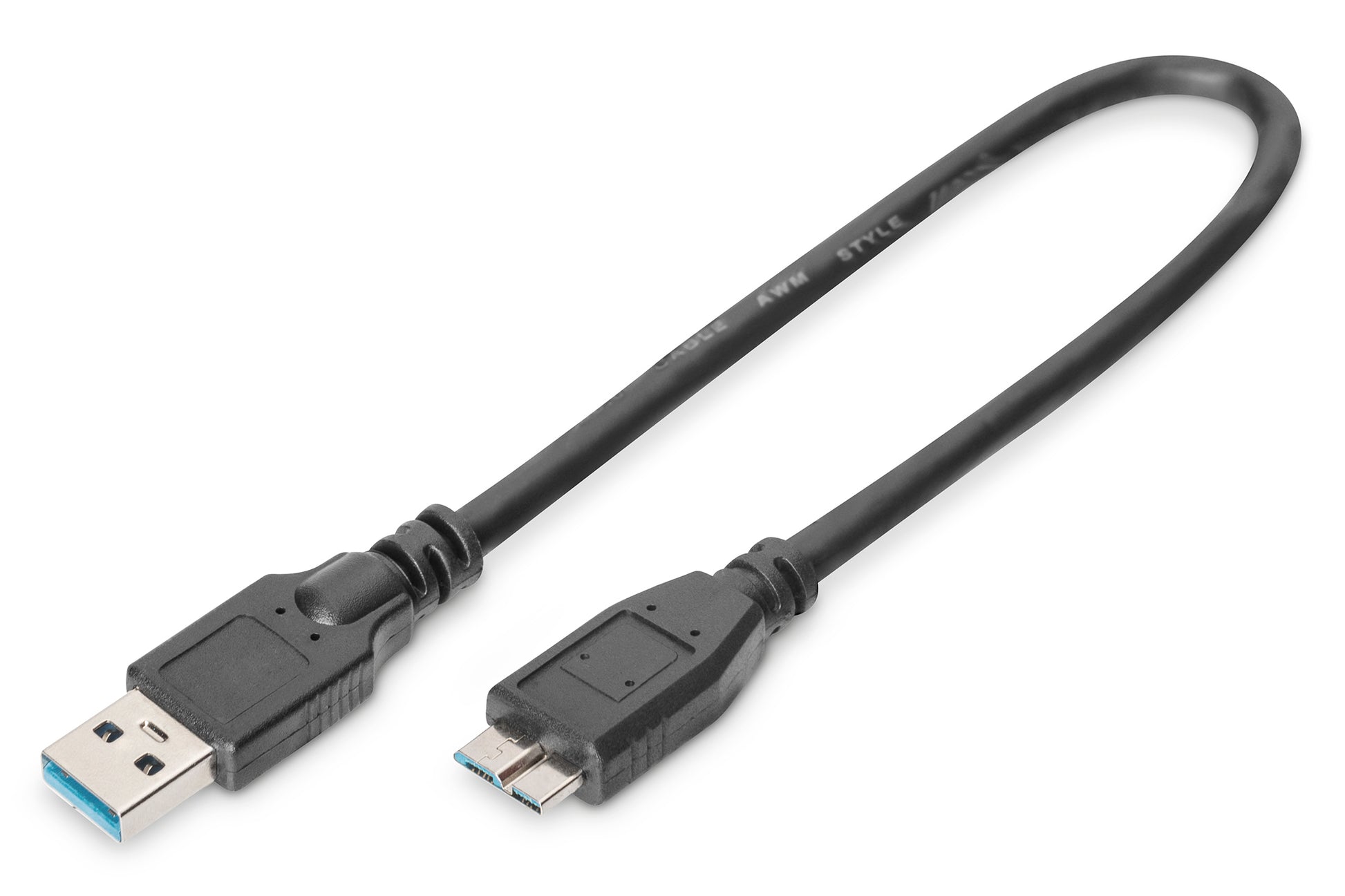 Digitus USB-Kabel, USB-A zu Micro-USB, 0,25 m, USB 3