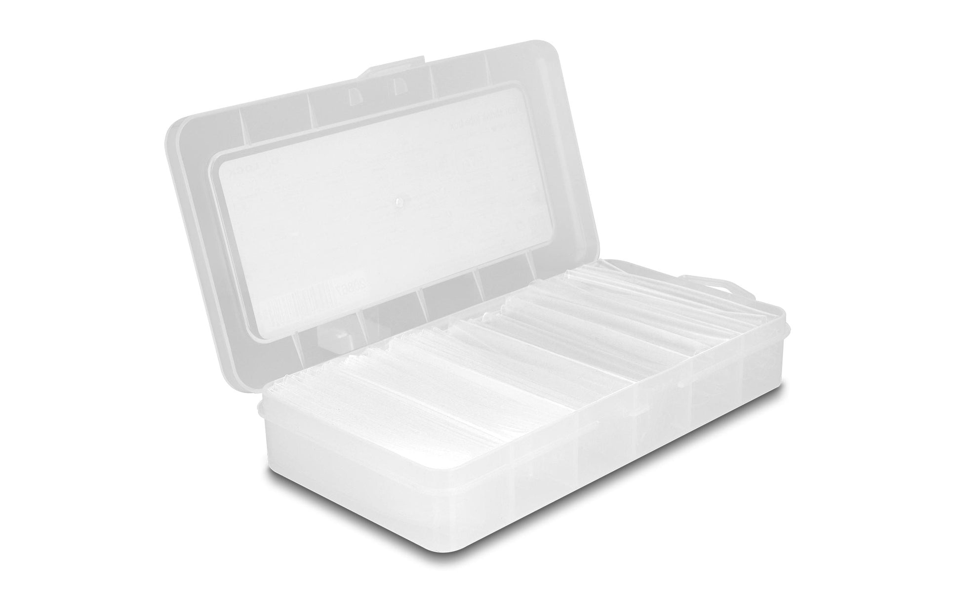 DeLOCK Schrumpfschlauch-Set, 100 Stk., Ø 10 mm, 10 cm – transparent