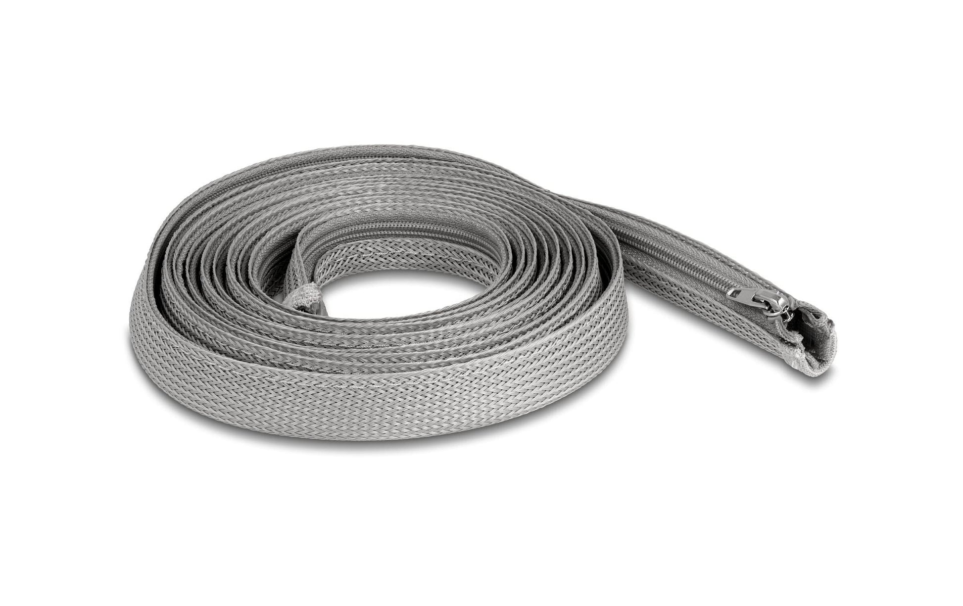 DeLOCK Kabelschlauch Ø 20 mm × 3 m, Reissverschluss, wiederverwendbar – Grau