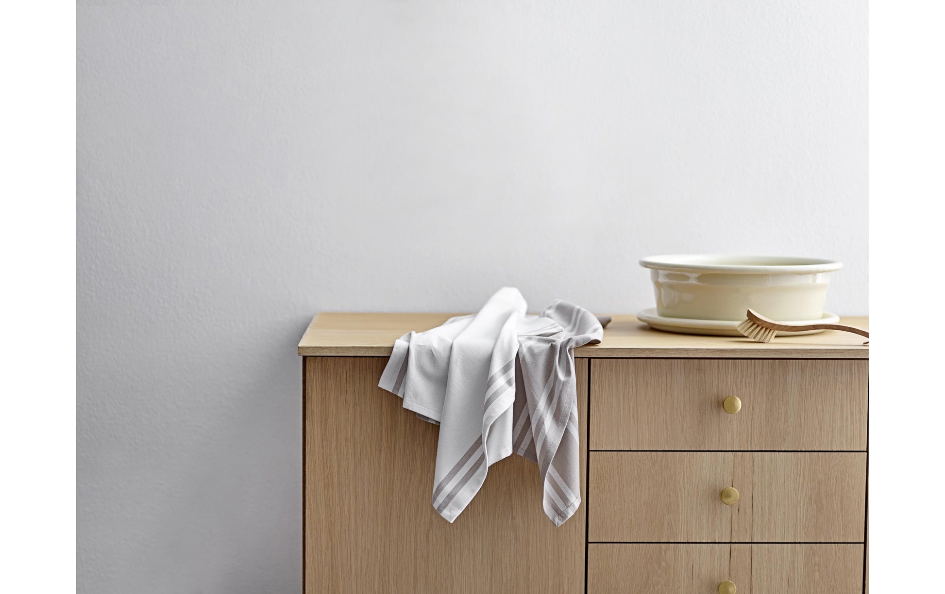Södahl Geschirrtuch Soft – Beige – 50 × 70 cm – Baumwolle – 2er-Set