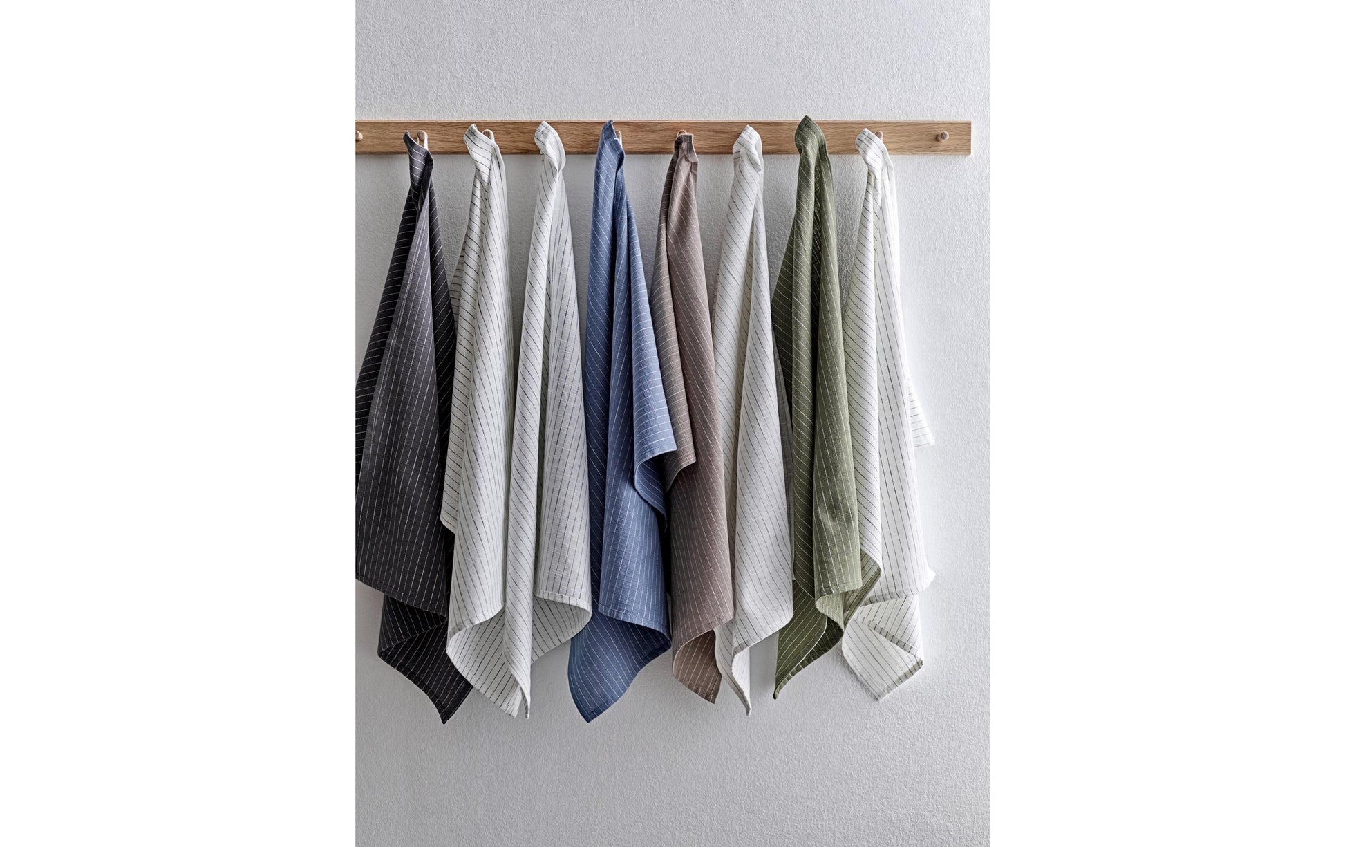 Södahl Geschirrtücher 2er-Set, 50 × 70 cm, Baumwolle, Grau/Weiss