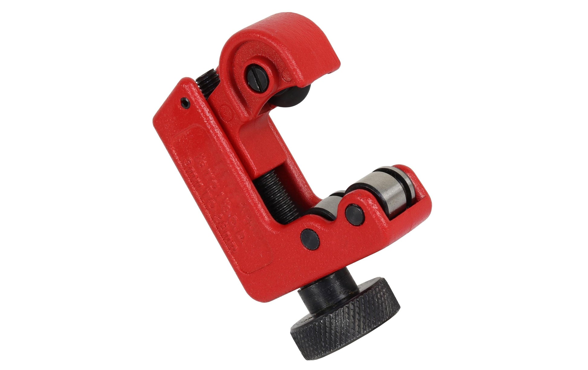 CFH RA 724 – Rohrabschneider 3–28 mm, Stahl, Schwarz/Rot