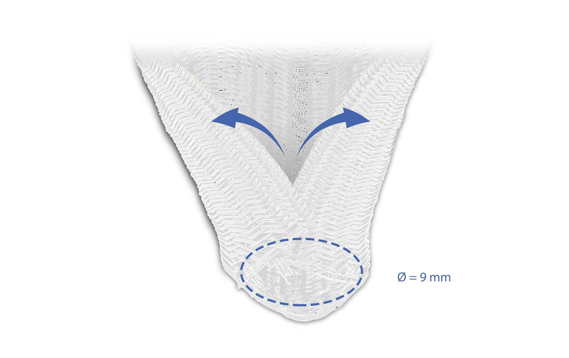 DeLOCK Kabelschlauch – 9 mm × 5 m – Weiss – Polyester, Zuschneidbar