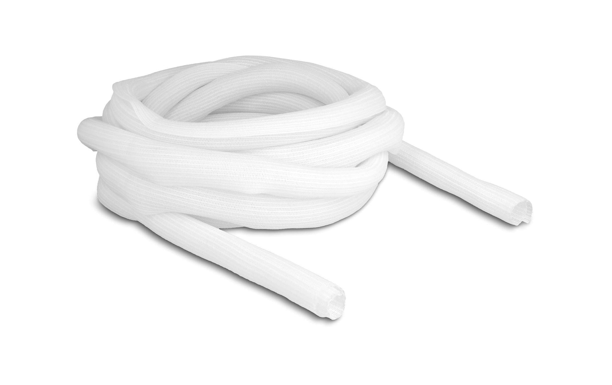 DeLOCK Kabelschlauch Ø 25 mm × 5 m, selbstschliessend, schneidbar, wiederverwendbar – weiss