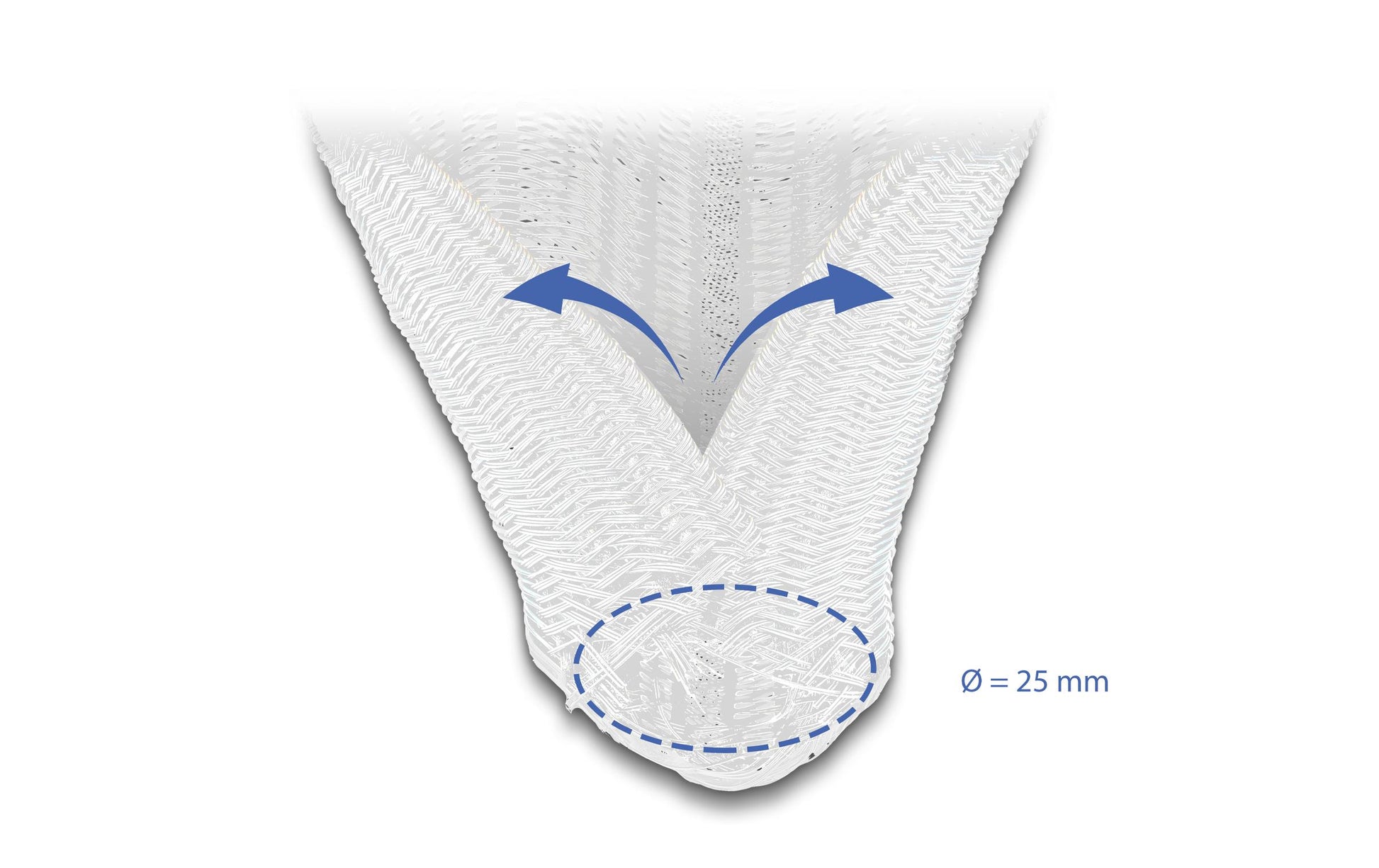 DeLOCK Kabelschlauch Ø 25 mm × 5 m, selbstschliessend, schneidbar, wiederverwendbar – weiss