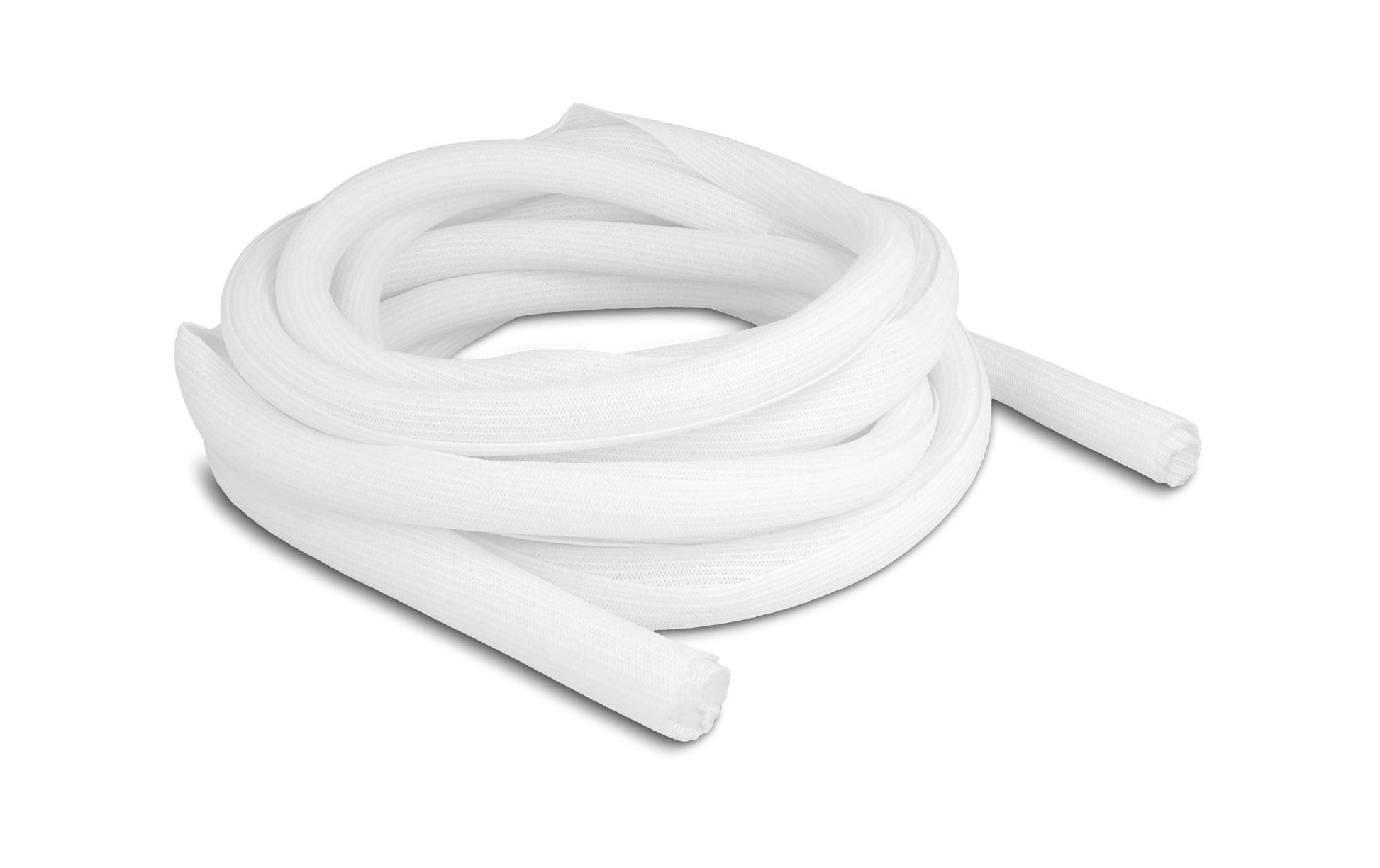 DeLOCK Kabelschlauch, Ø 19 mm × 5 m, selbstschliessend, zuschneidbar, hitzebeständig – weiss