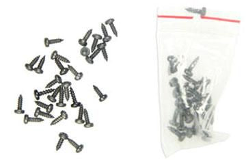 Brodit Selbstschneidende Schrauben – Ø 3 × 10 mm, Silber, 50 Stk., für Kunststoff