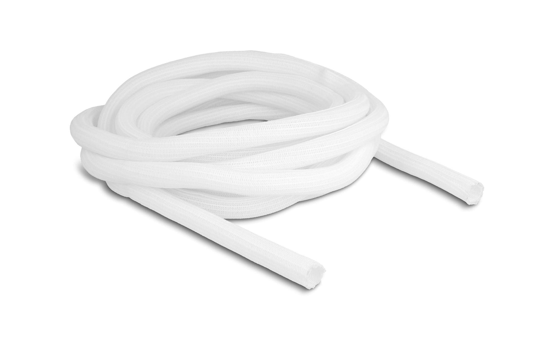 DeLOCK Kabelschlauch Ø 16 mm × 5 m, selbstschliessend, zuschneidbar – weiss