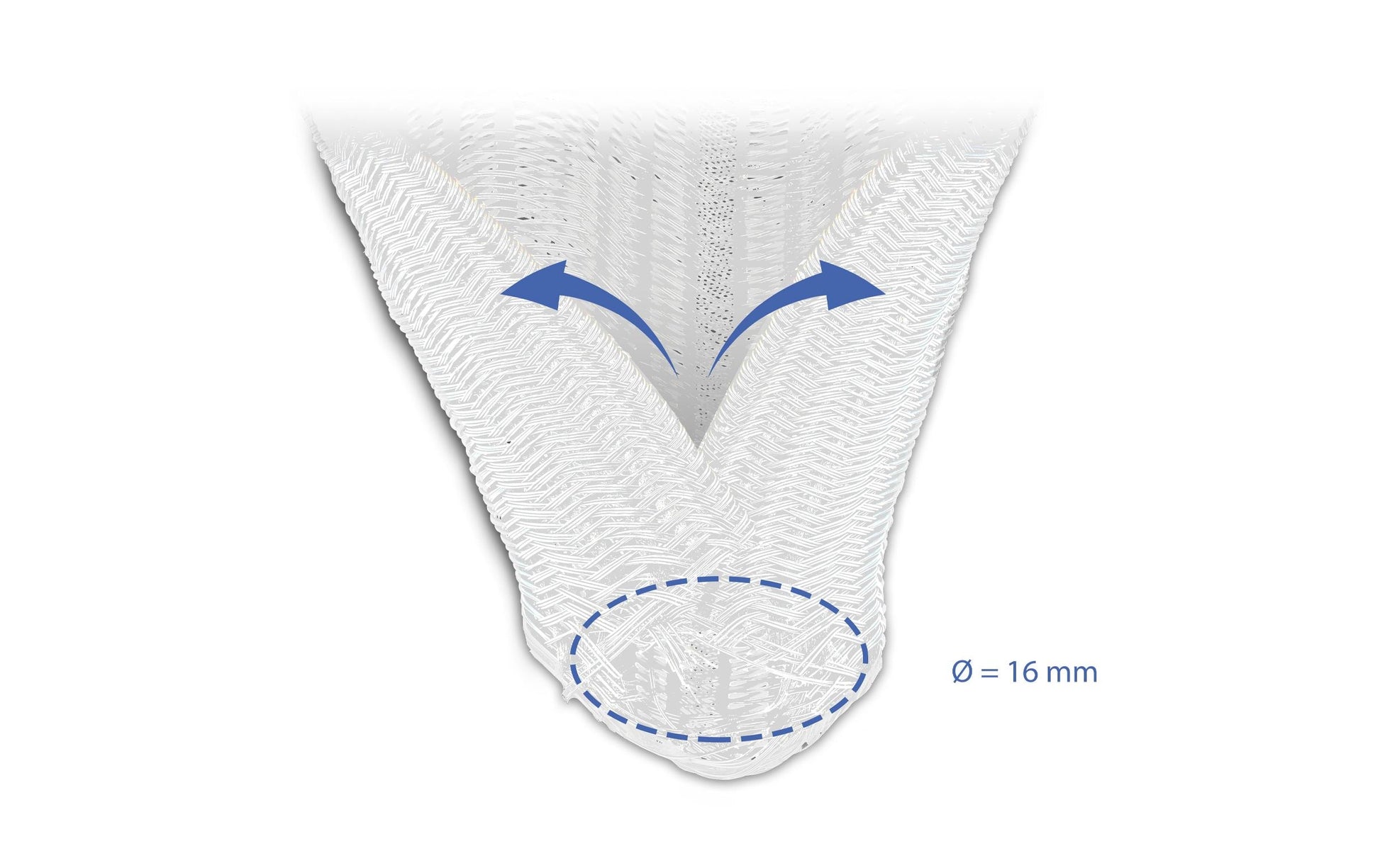 DeLOCK Kabelschlauch Ø 16 mm × 5 m, selbstschliessend, zuschneidbar – weiss