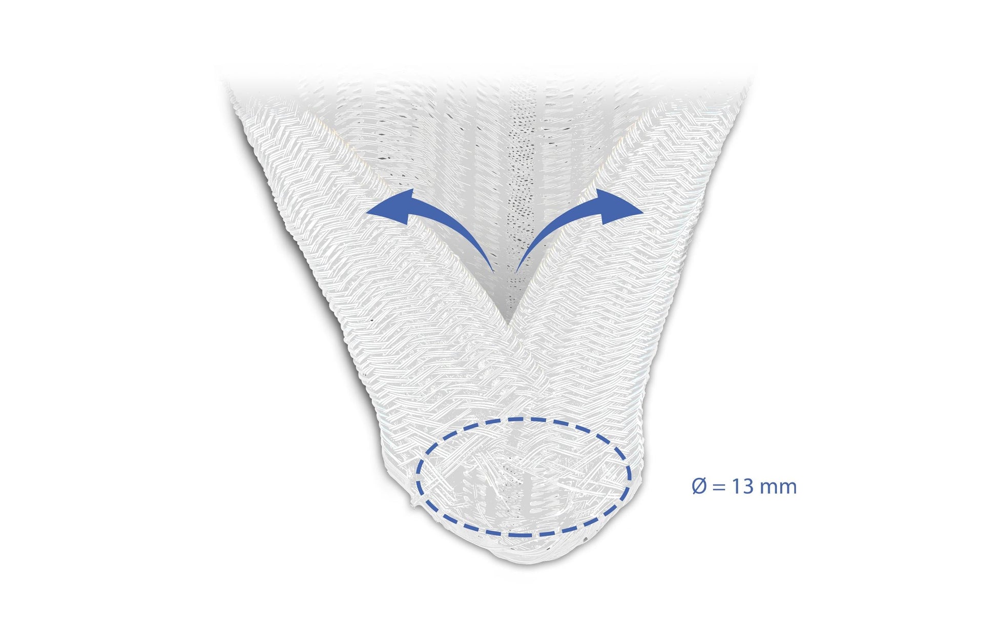 DeLOCK Kabelschlauch, Ø 13 mm, 5 m, selbstschliessend, schneidbar, hitzebeständig – weiss