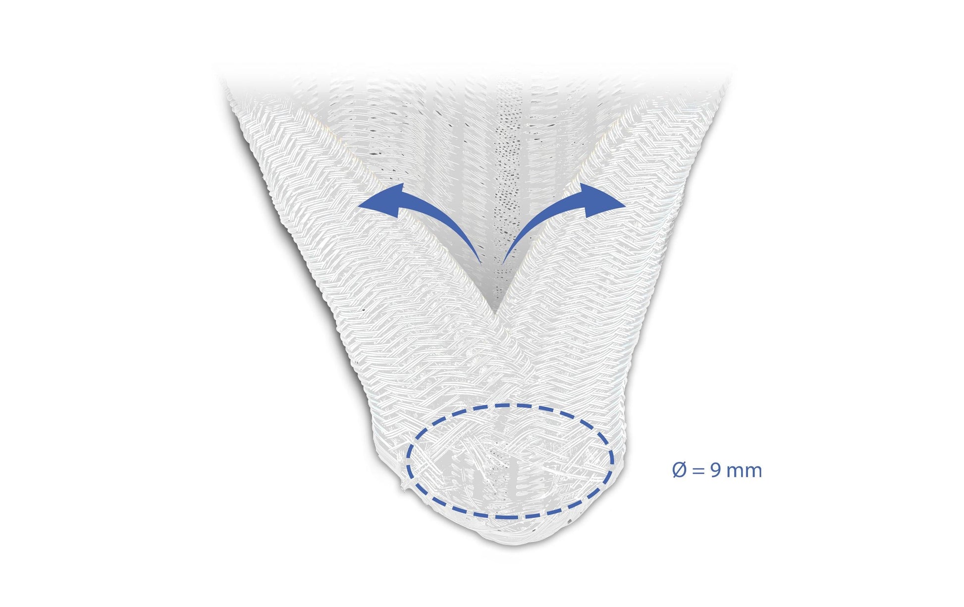 DeLOCK Kabelschlauch – Ø 9 mm – 10 m – Polyester – Weiss, zuschneidbar