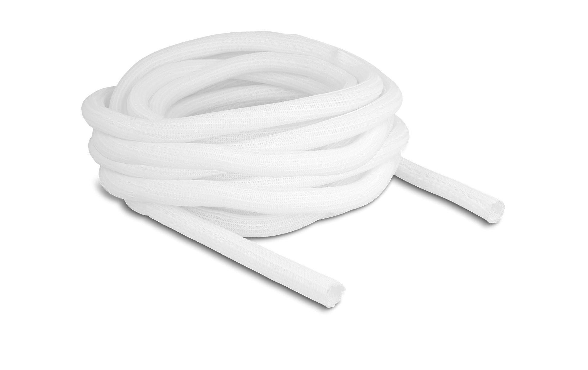 DeLOCK Kabelschlauch, Ø 16 mm × 10 m, wiederverwendbar, selbstschliessend, hitzebeständig – weiss