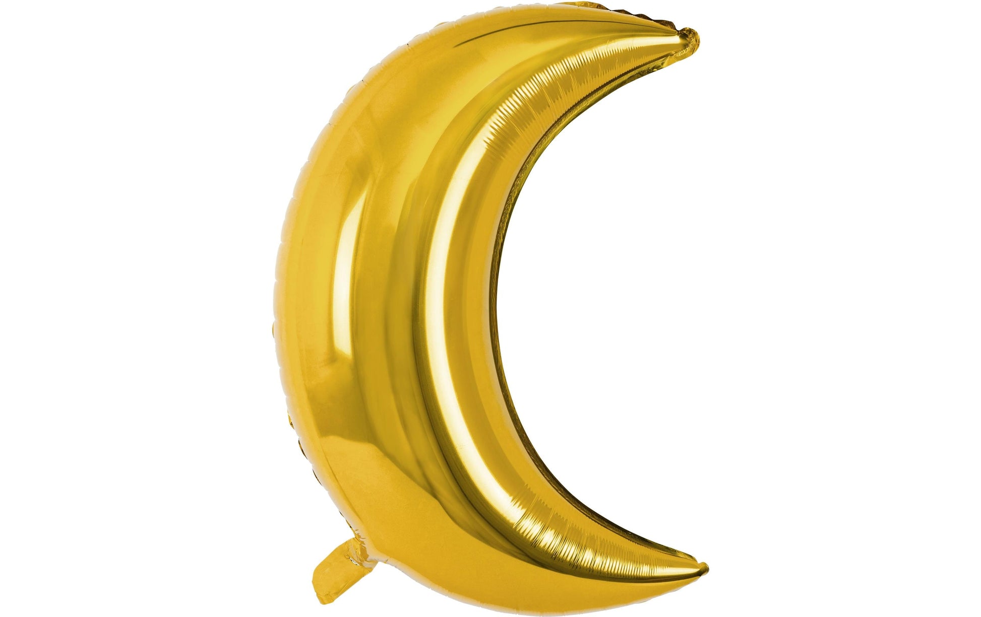 PartyDeco Folienballon Mond – Gold – Ø 60 cm – Folie – 1 Stk – mit Helium befüllbar