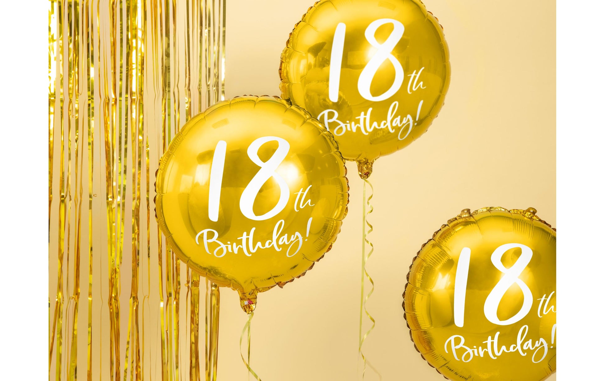 PartyDeco Folienballon – Ø 45 cm – Folie, Mehrfarbig