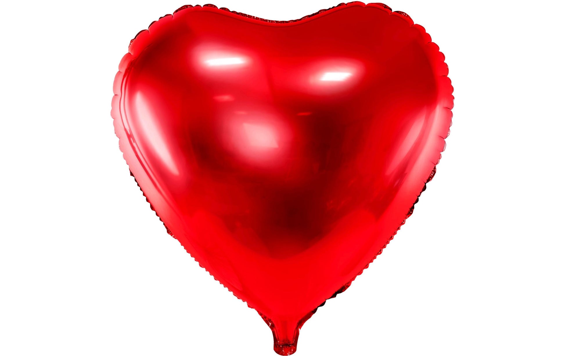 PartyDeco Folienballon Herz – Rot – Ø 61 cm – Folie – 1 Stk