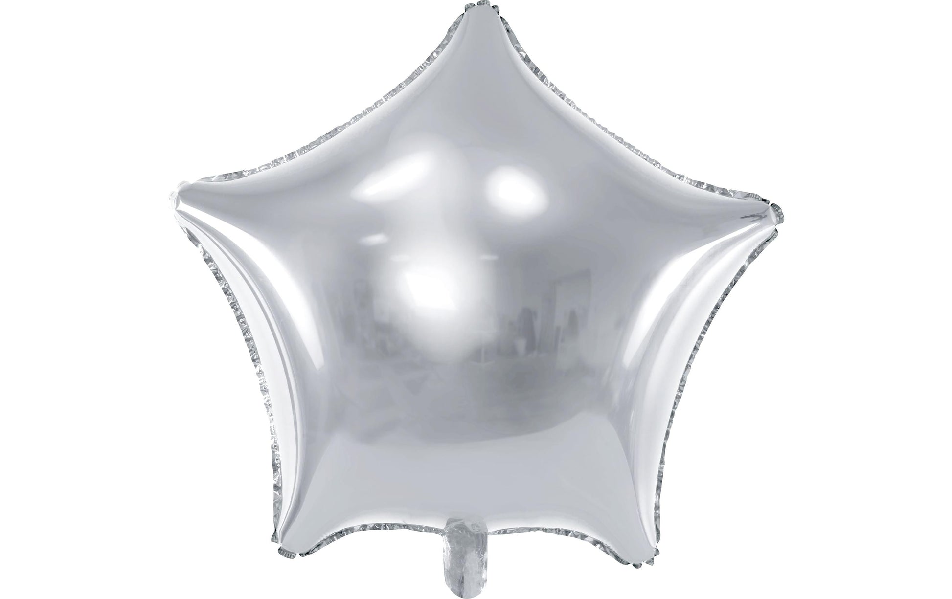 PartyDeco Folienballon Stern – Silber – 48 cm – Folie – 1 Stk