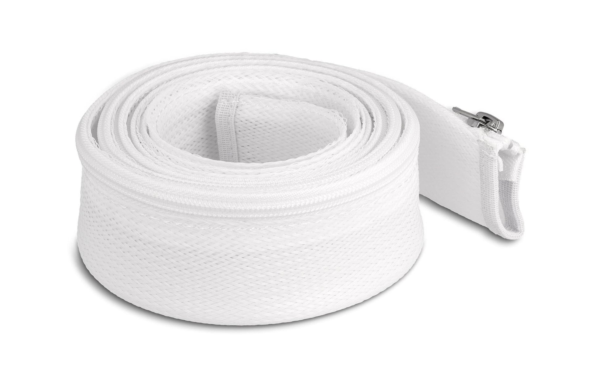 DeLOCK Kabelschlauch – Ø 50 mm – 2 m – Polyester – Weiss, Reissverschluss