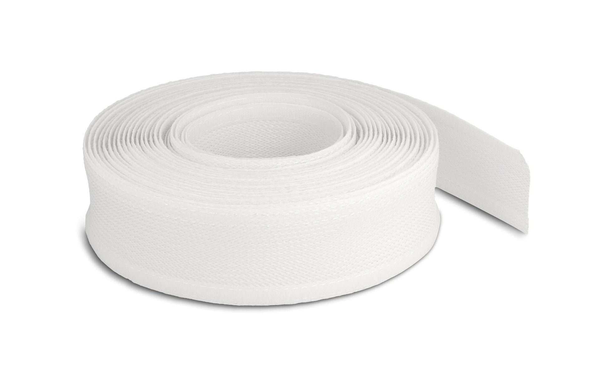 DeLOCK Kabelschlauch, Ø 19 mm × 10 m, wiederverwendbar, Klettverschluss – weiss