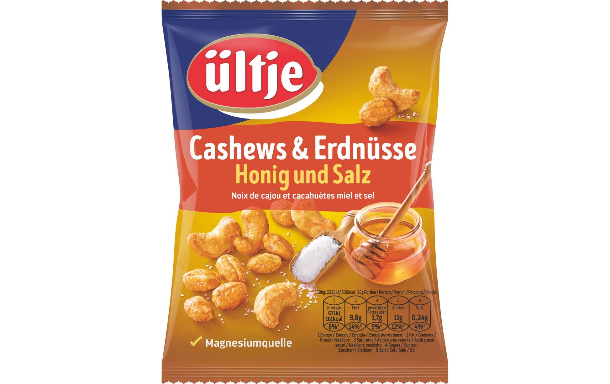 ultje Ültje Cashew-Erdnuss-Mix – Honig & Salz – 200 g