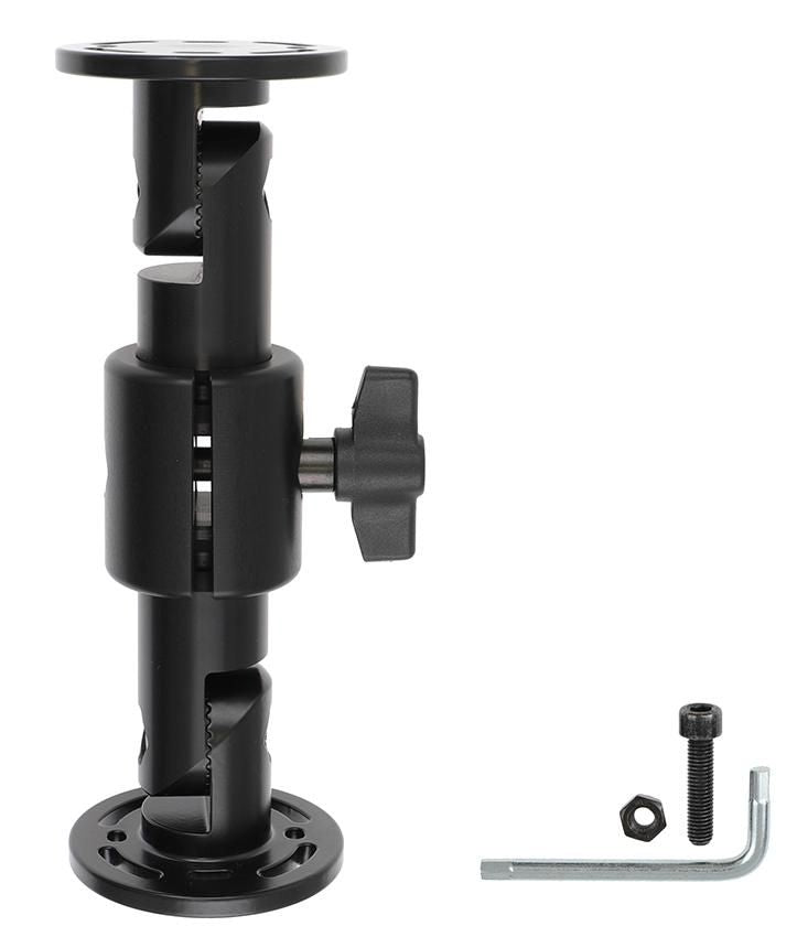 Brodit Podesthalter 216160 – Tischständer – drehbar, Flügelmutter, für Geräte bis 7,5" – Schwarz