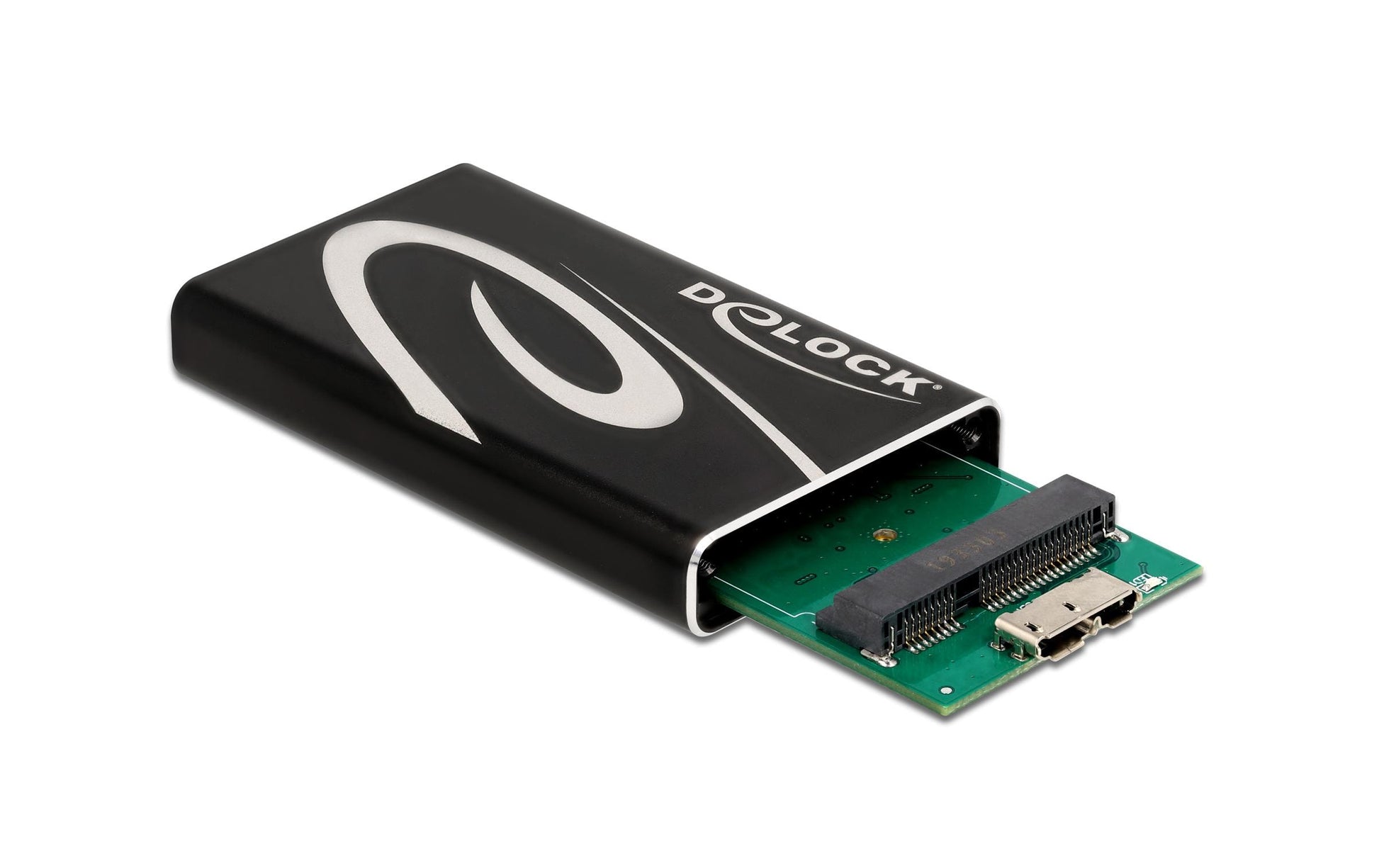 DeLOCK 1-Bay SSD-Gehäuse – USB 3.2 Gen 1 (5 Gbit/s), Micro-USB B, für mSATA