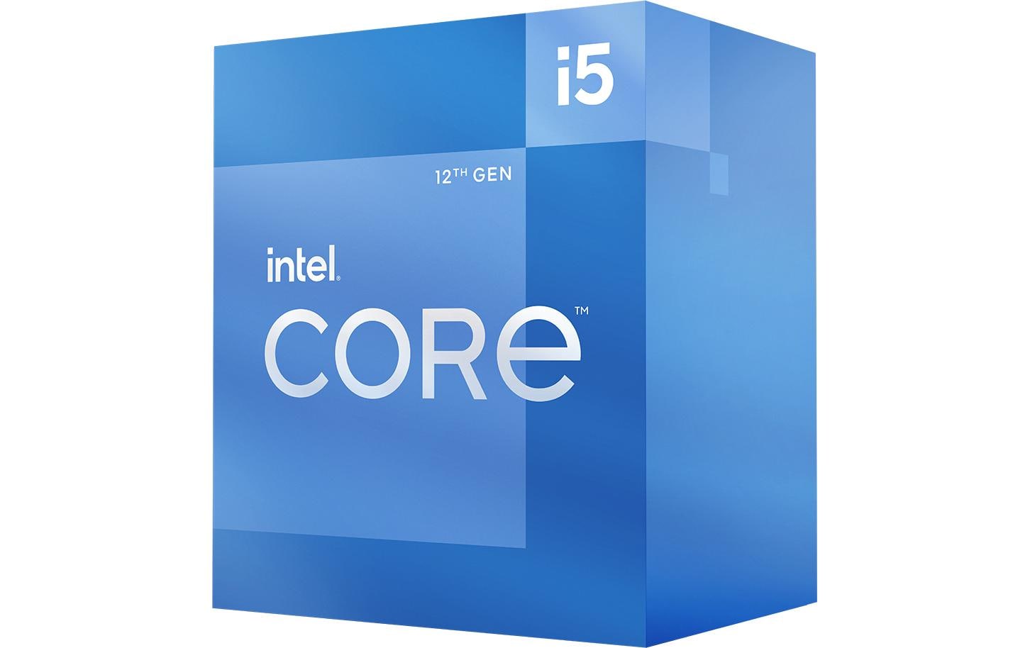 Intel Core i5-12400 – CPU – LGA 1700, 6 Kerne/12 Threads, 4,4 GHz Boost, 18 MB Cache, 65 W, Box, Kühler