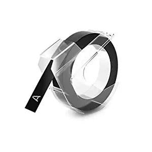 DYMO Schriftband – 9 mm, Schwarz – 10er-Pack