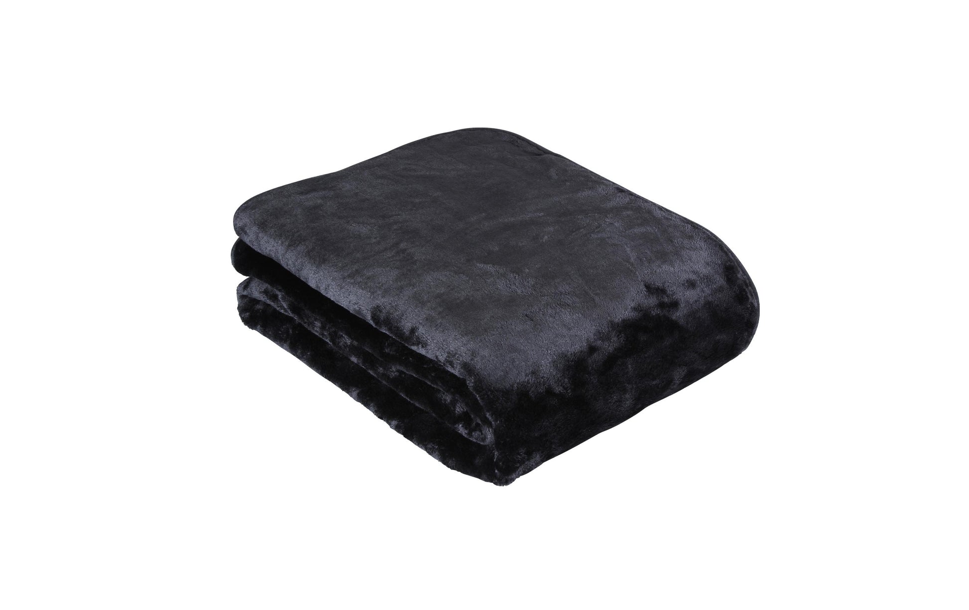Eskimo Wohndecke Cashmina – 150 × 200 cm, Micro-Polyester, Schwarz