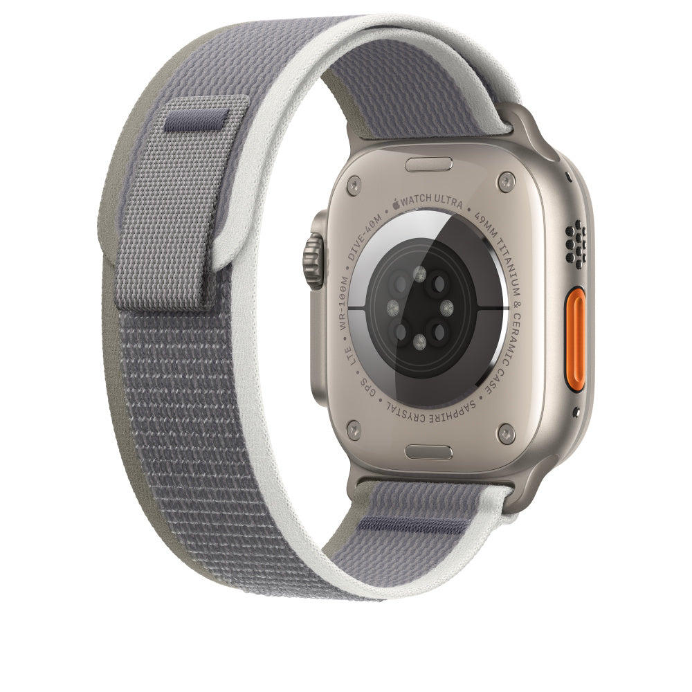 Apple Trail Loop – Grün/Grau, M/L, für Apple Watch 44 mm, 45 mm, 49 mm