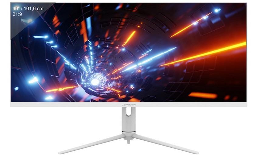 LC-Power LC-M40-UWQHD-144 – Monitor, 40", 3440 × 1440 (UWQHD), IPS, 144 Hz, 400 cd/m², Weiss