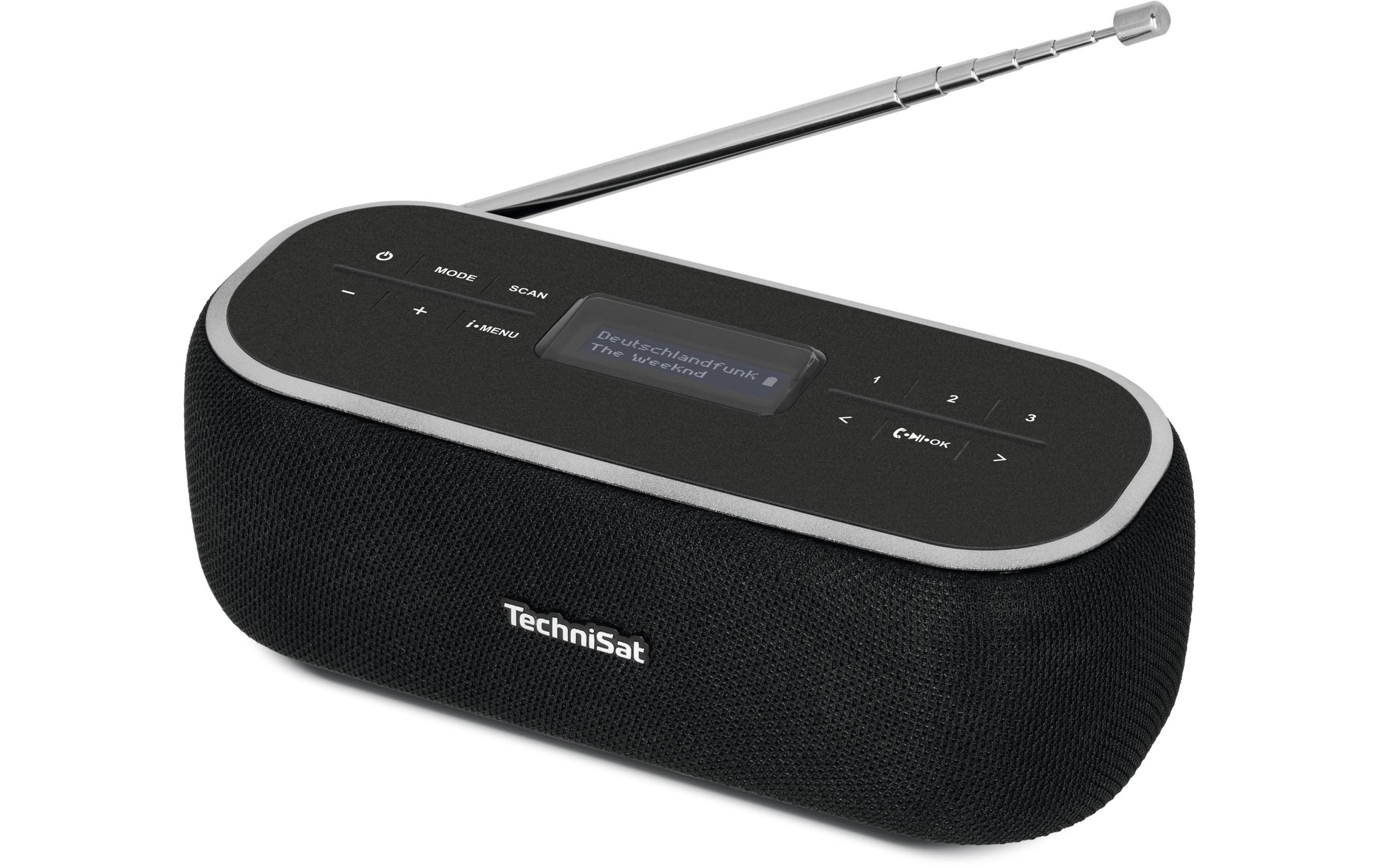TechniSat DigitRadio BT 1 – Tragbares DAB+ Radio, UKW, Bluetooth, 9 h Akku – Schwarz