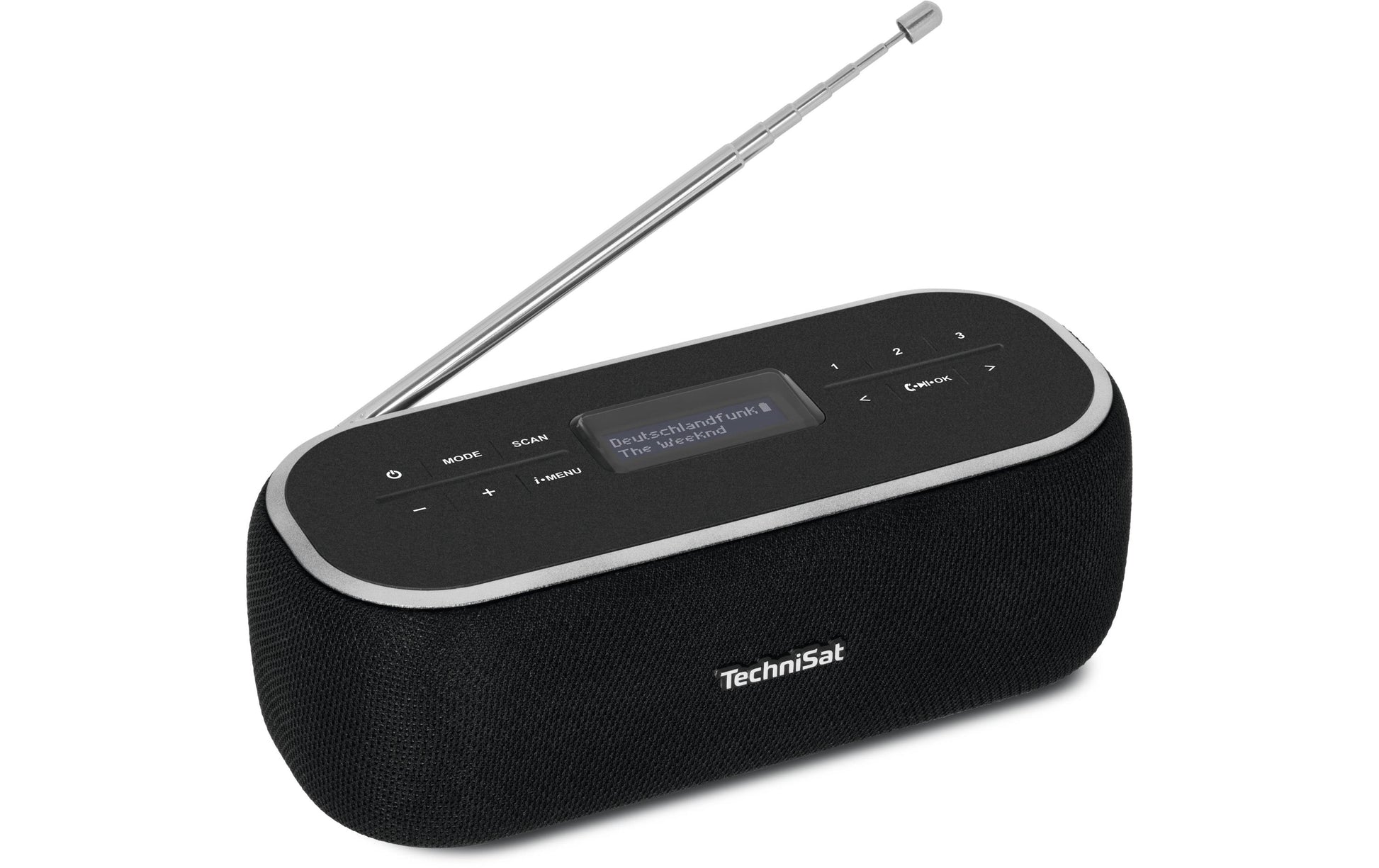 TechniSat DigitRadio BT 1 – Tragbares DAB+ Radio, UKW, Bluetooth, 9 h Akku – Schwarz