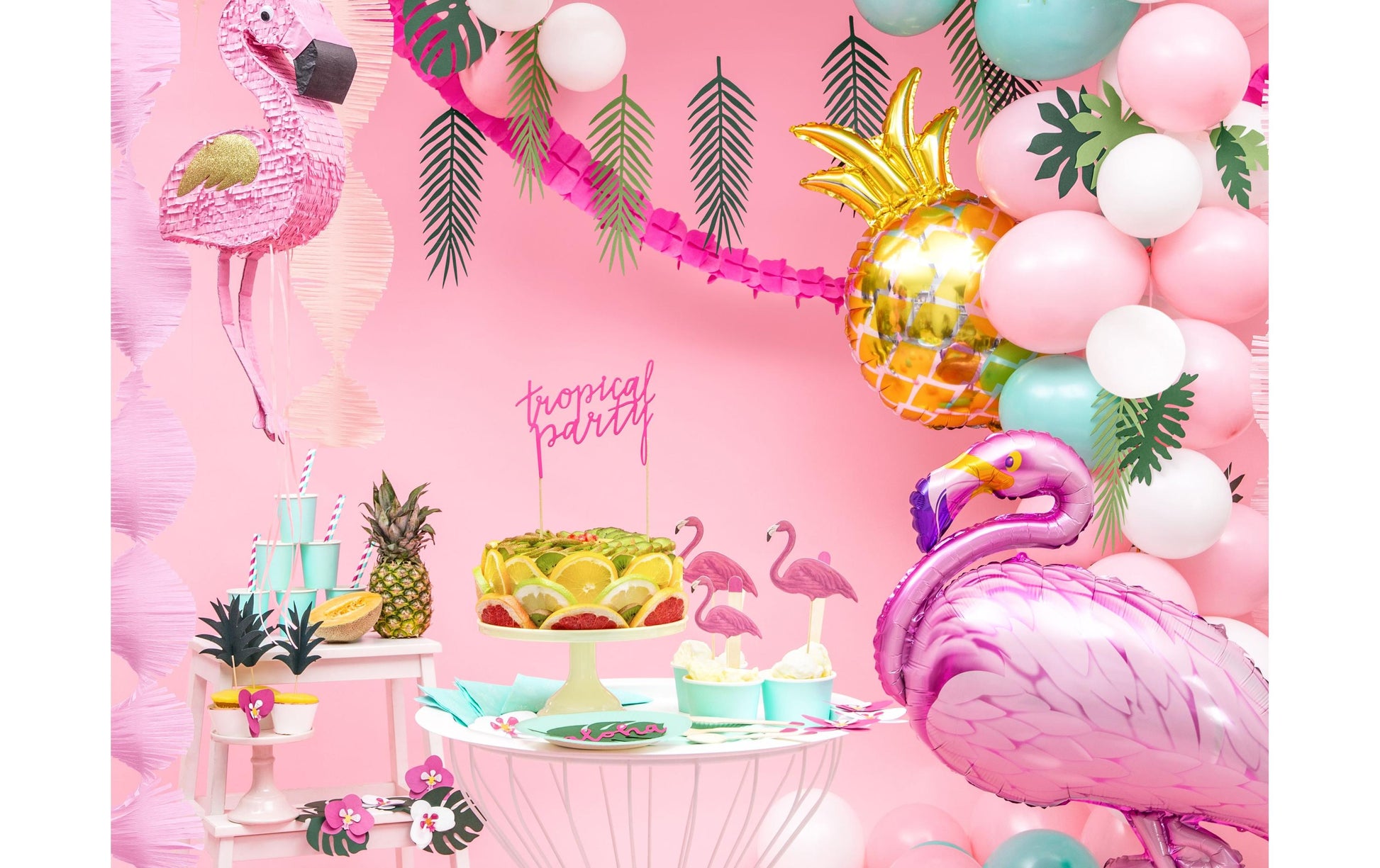 PartyDeco Folienballon Flamingo – Pink – 70 × 95 cm – 1 Stk