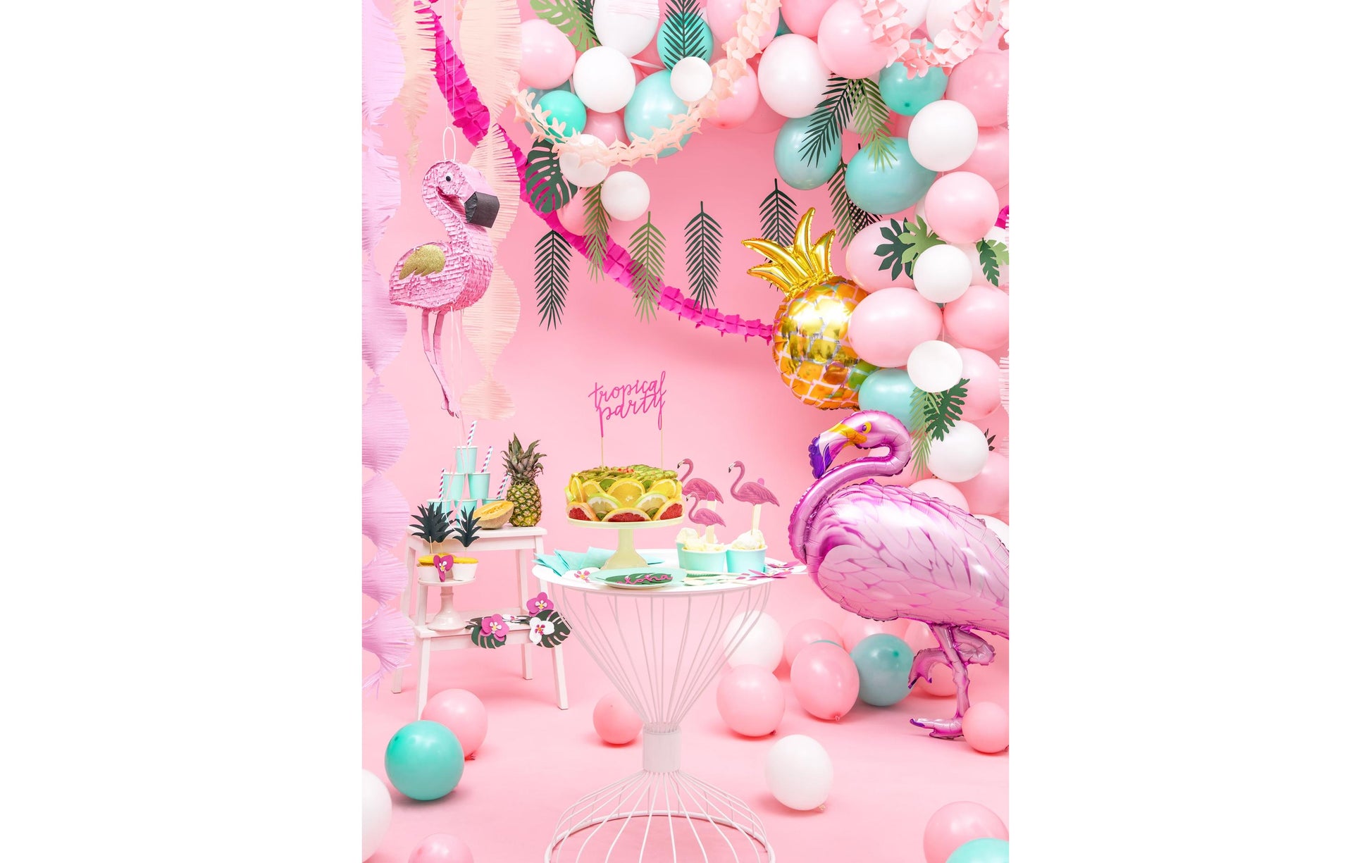 PartyDeco Folienballon Flamingo – Pink – 70 × 95 cm – 1 Stk