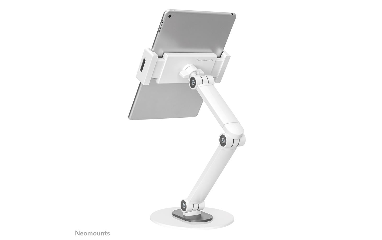 Neomounts Tablet-Ständer – 4,7–12,9″, neigbar, höhenverstellbar – Weiss