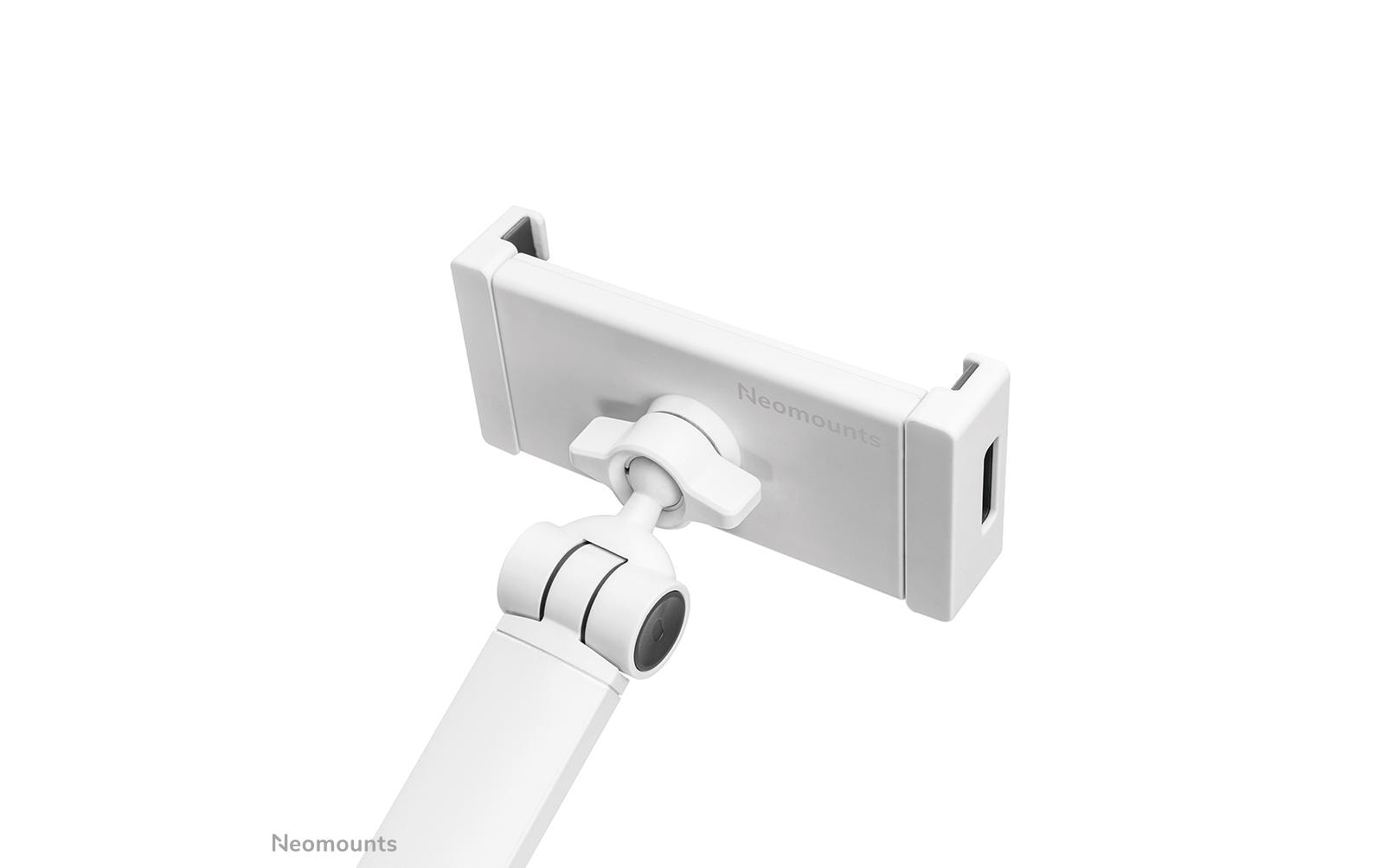 Neomounts Tablet-Ständer – 4,7–12,9″, neigbar, höhenverstellbar – Weiss