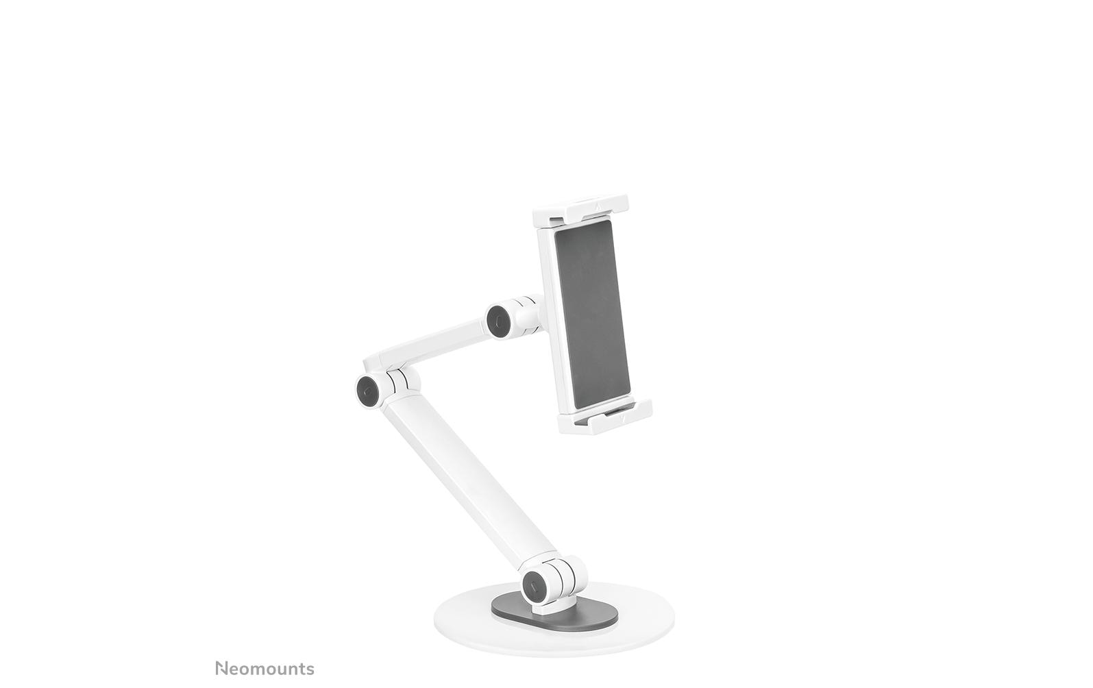 Neomounts Tablet-Ständer – 4,7–12,9″, neigbar, höhenverstellbar – Weiss