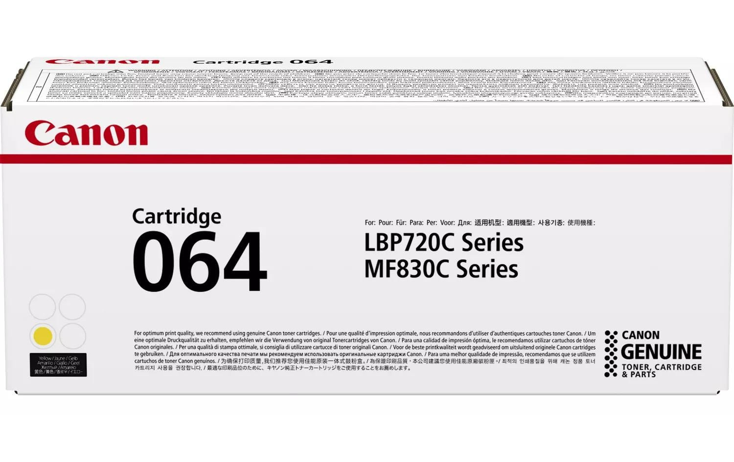 Canon Toner 064Y – Gelb, 5000 Seiten – für Canon i-SENSYS MF832Cdw