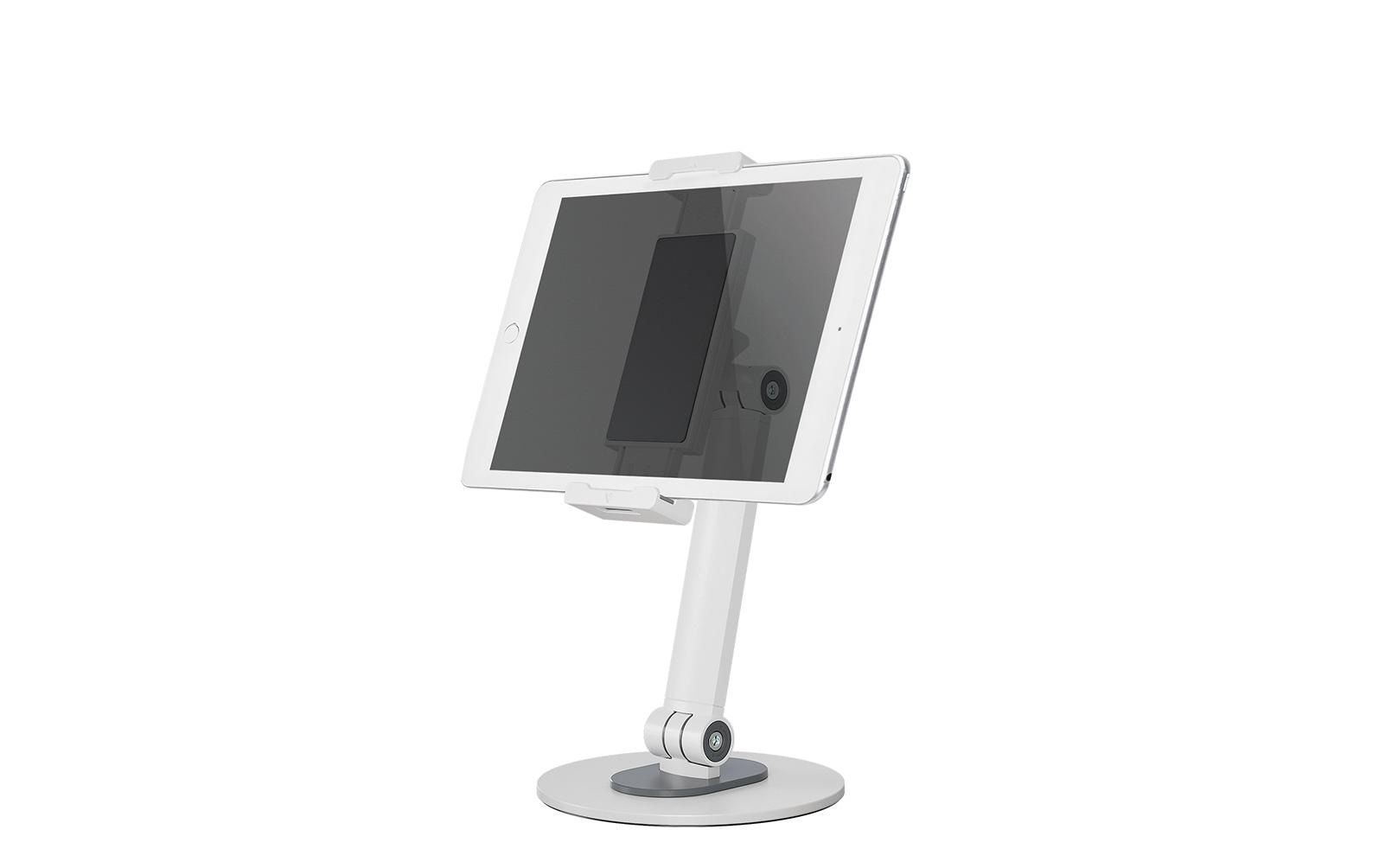 Neomounts Tablet-Ständer – für 4,7–12,9″, drehbar, höhenverstellbar – Weiss