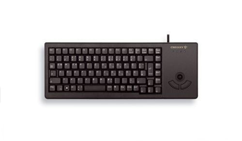 CHERRY G84-5400LUMES – Tastatur, kabelgebunden (USB), mit Trackball, schwarz