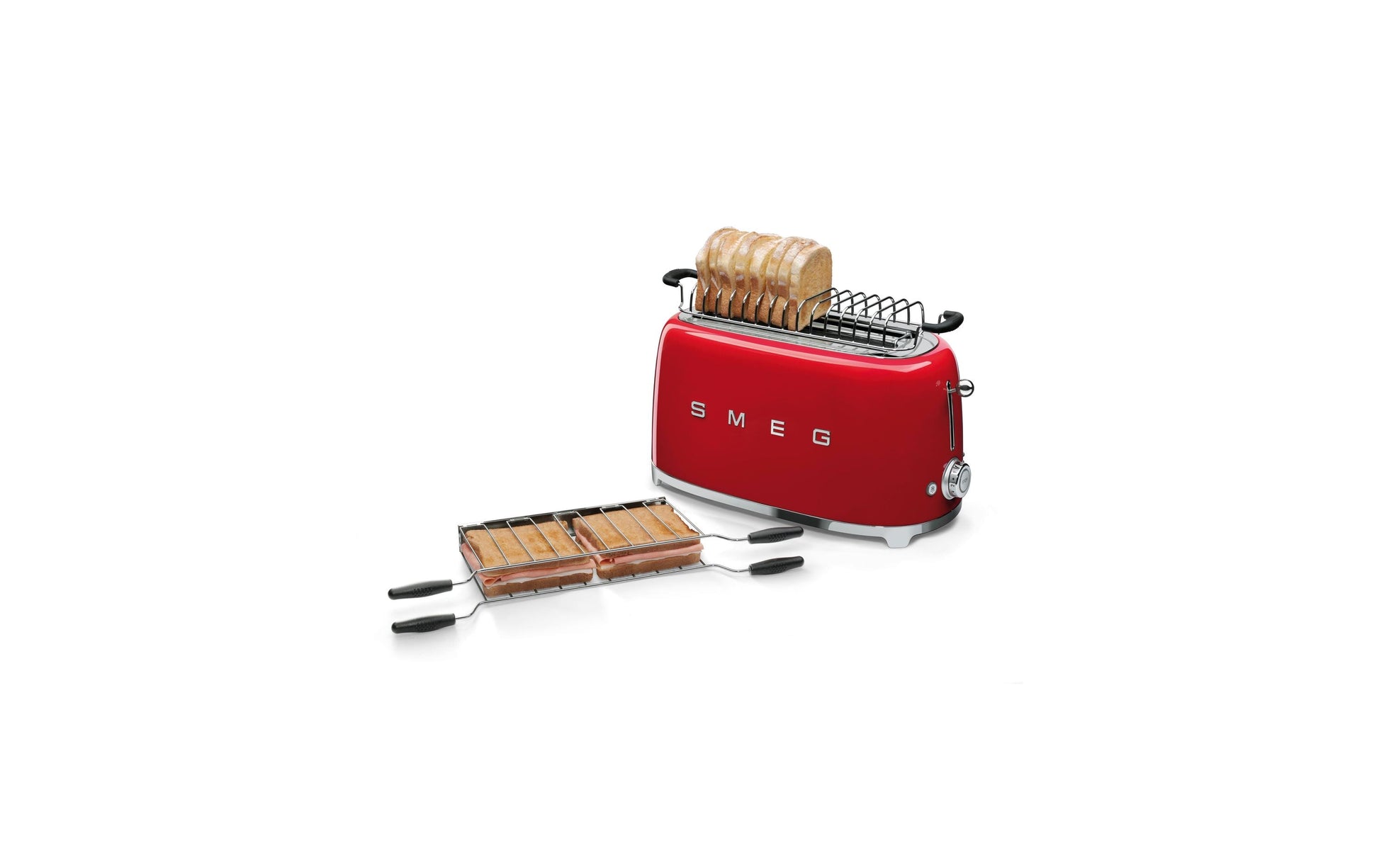 Smeg Röstaufsatz, Edelstahl – für SMEG Langschlitz-Toaster